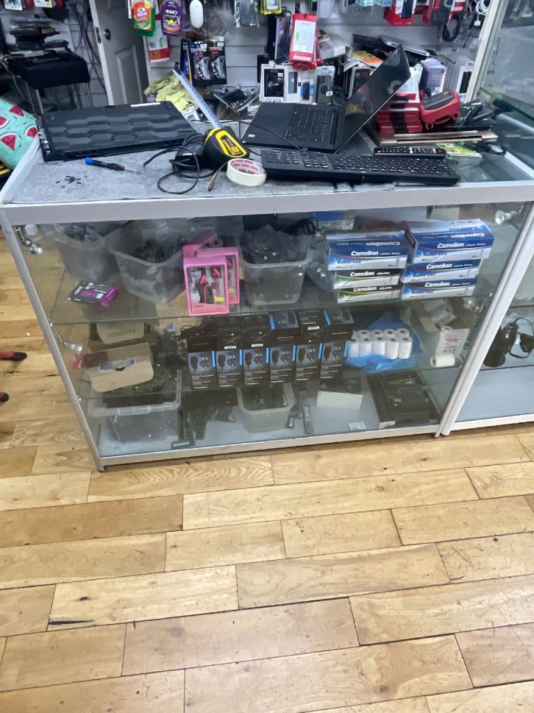 Glass display shop cabinets 