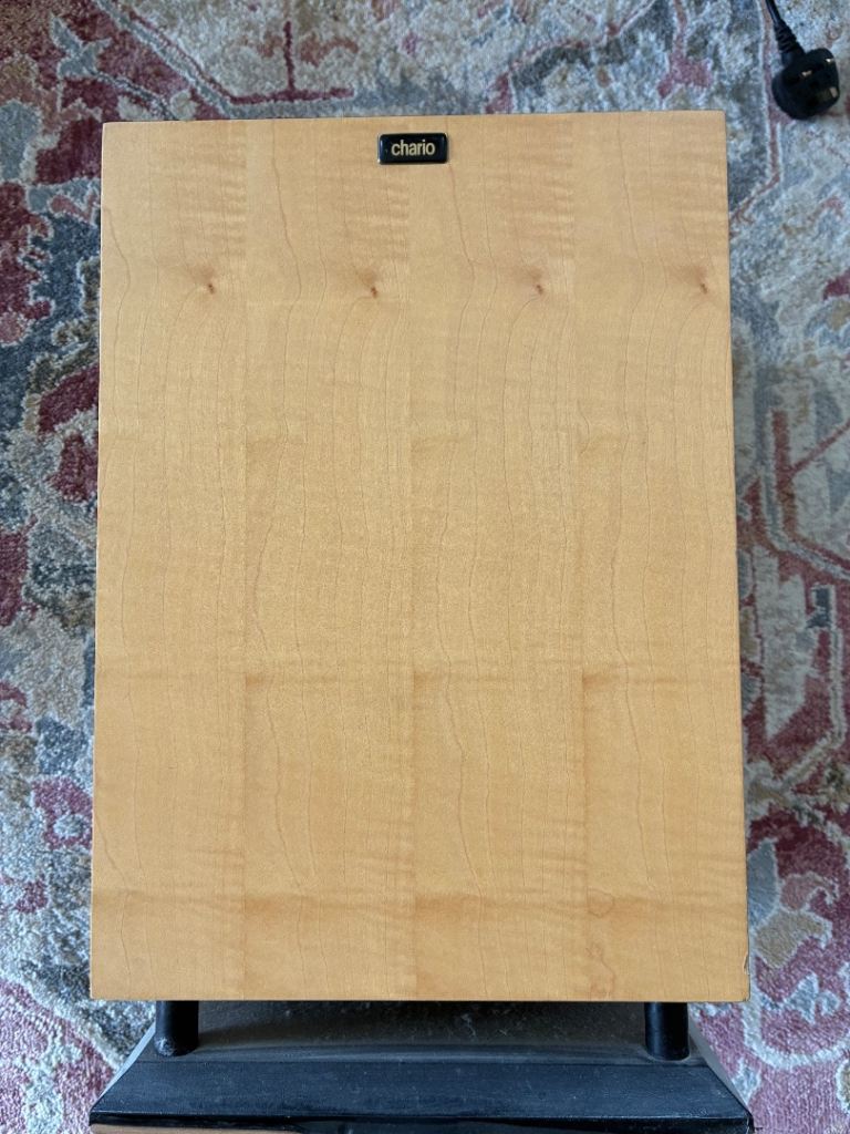 Chario Active Subwoofer – Light Wood Finish, Good Condition