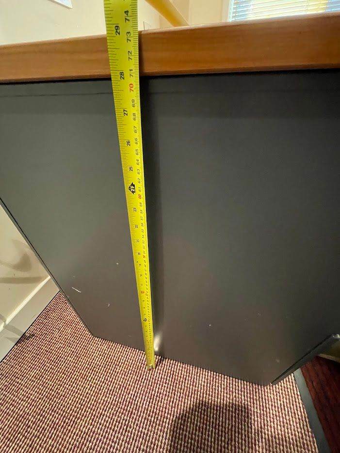 Metal Filing Cabinet with pine top in South Bristol