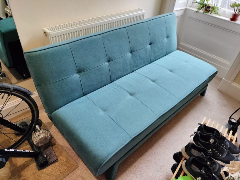 MADE .com sofa. Folds flat for bed