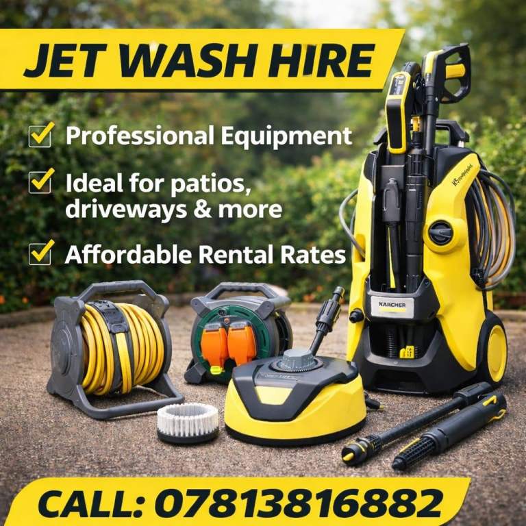 Karcher K5 Pressure Washer Hire – Full Kit – Free Delivery Bedford/MK