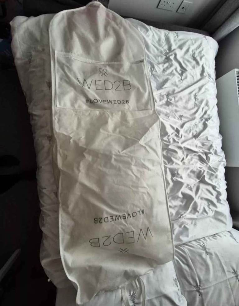 Gorgeous ivory wedding dress (size 10)