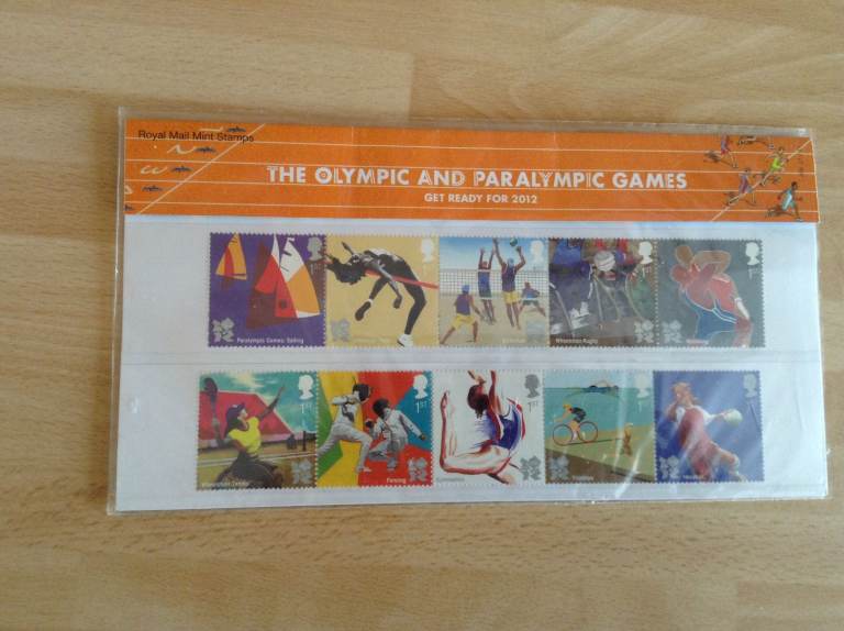 The Olympic and Paralympic Games Set of 10 Royal Mail Stamps - 2011