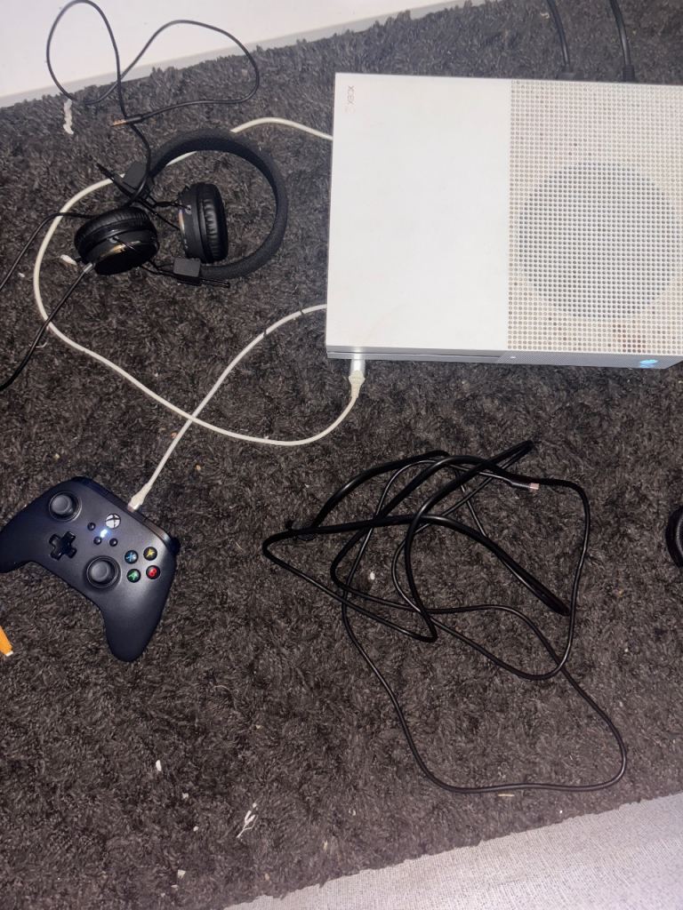 Xbox One S Console with Controller and Headphones