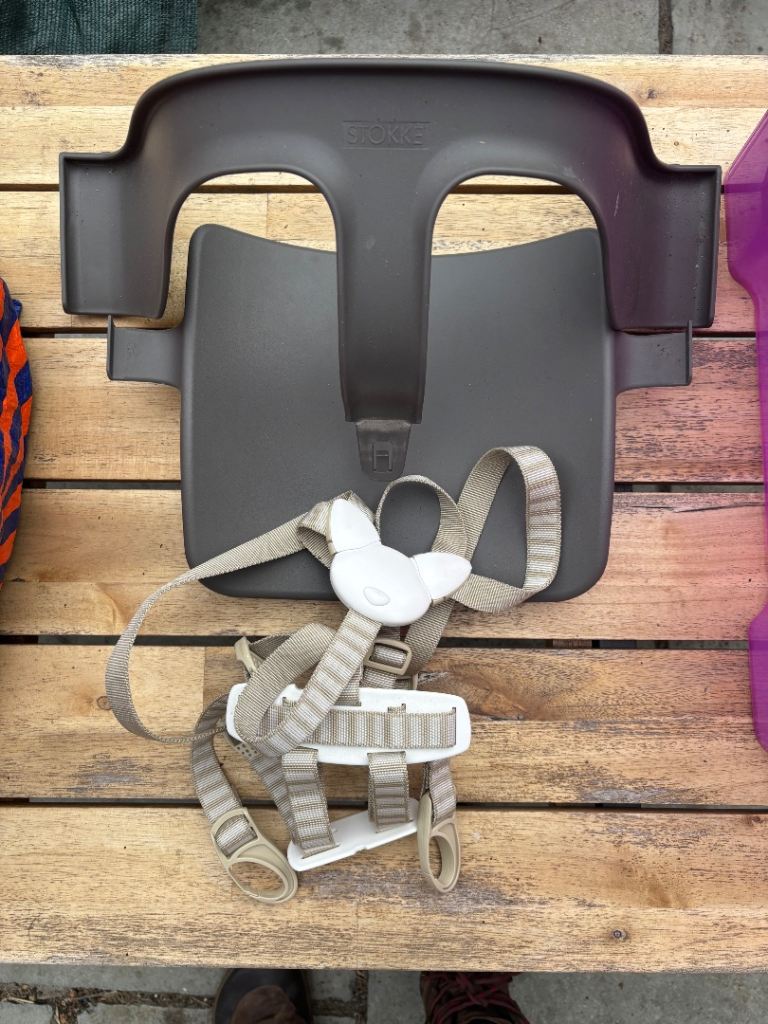 Stokke Tripp Trapp Baby Set with Harness – Grey, Good Condition