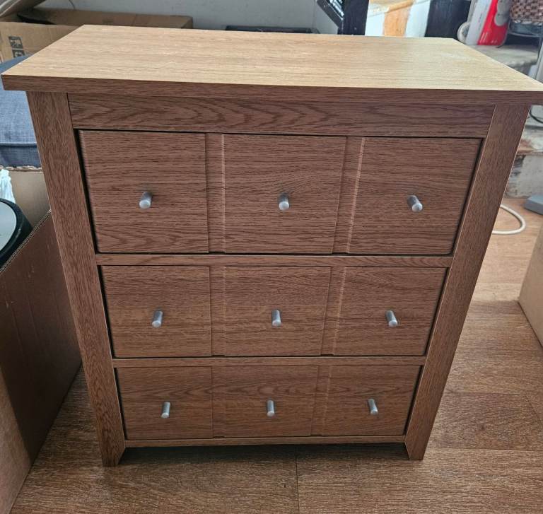 CD/DVD Oak Drawer Unit