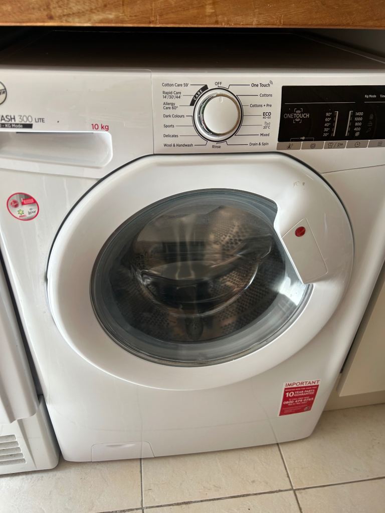 Hoover H-WASH 300 LITE 10kg Washing Machine - Good Condition
