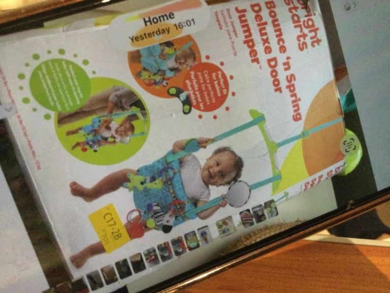 Bright Starts Door Jumper and play mat with piano