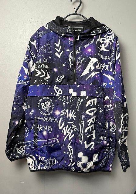 image for Reason Outer Space Hooded Pullover Jacket - UK M