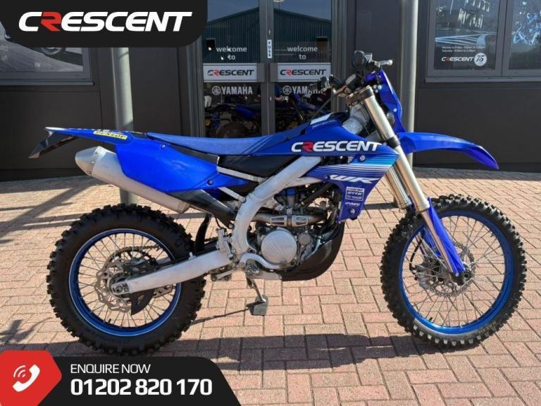 YAMAHA WR250F /WRF250 2024 - 3675 MILES - NEW CHAIN & SPROCKET - ROAD KIT FITTED