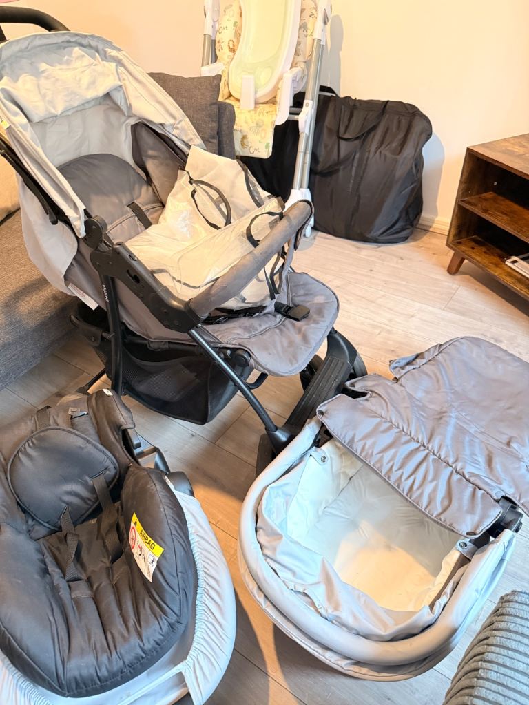 image for Baby pushchair with car seat and stroller