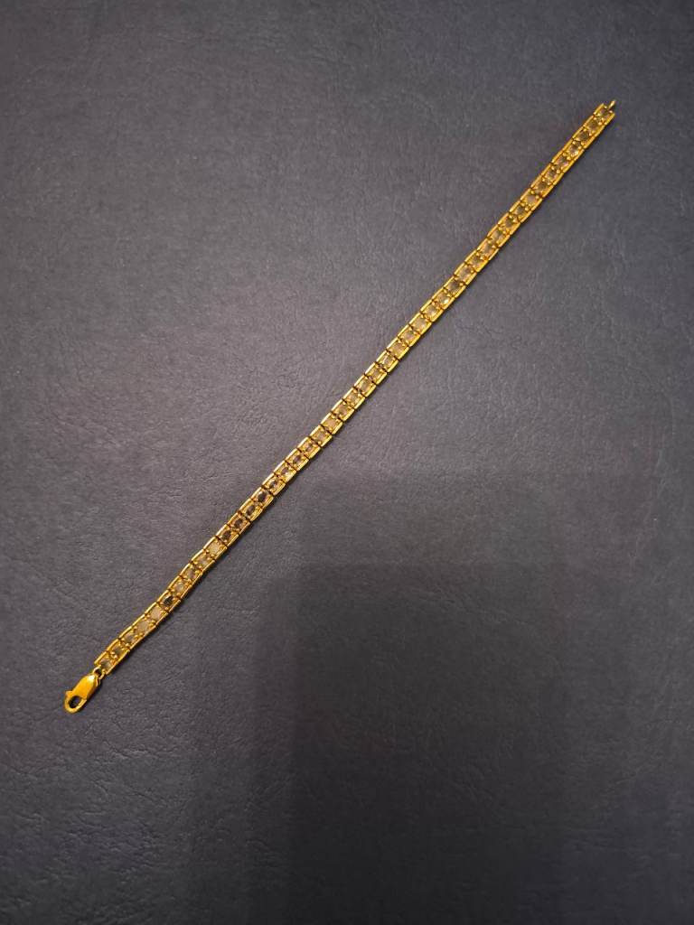 9ct Gold Bracelet with Tanzanites – 14.48 grams