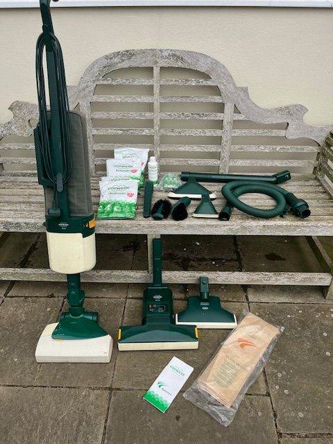 Vintage Vorwerk VK 121 Vacuum Cleaner With Accessories