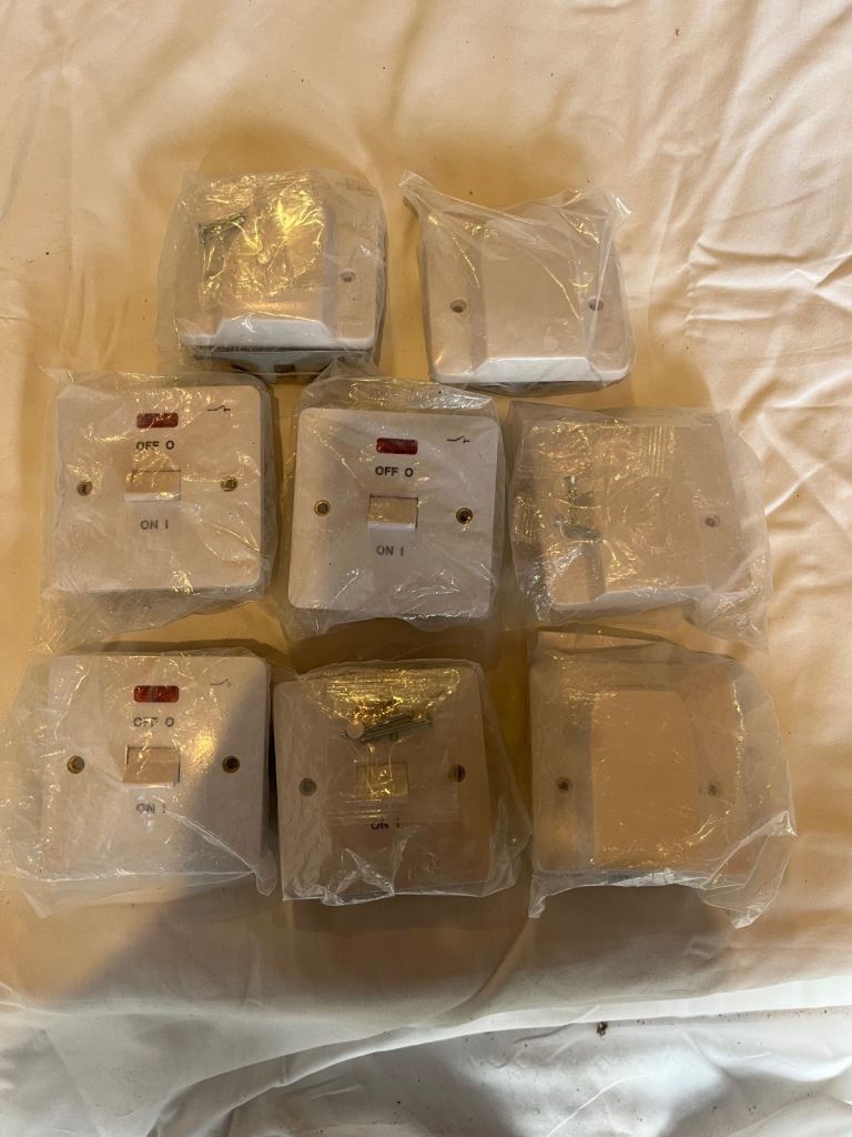 Hager 45A cooker switch & outlet X 8