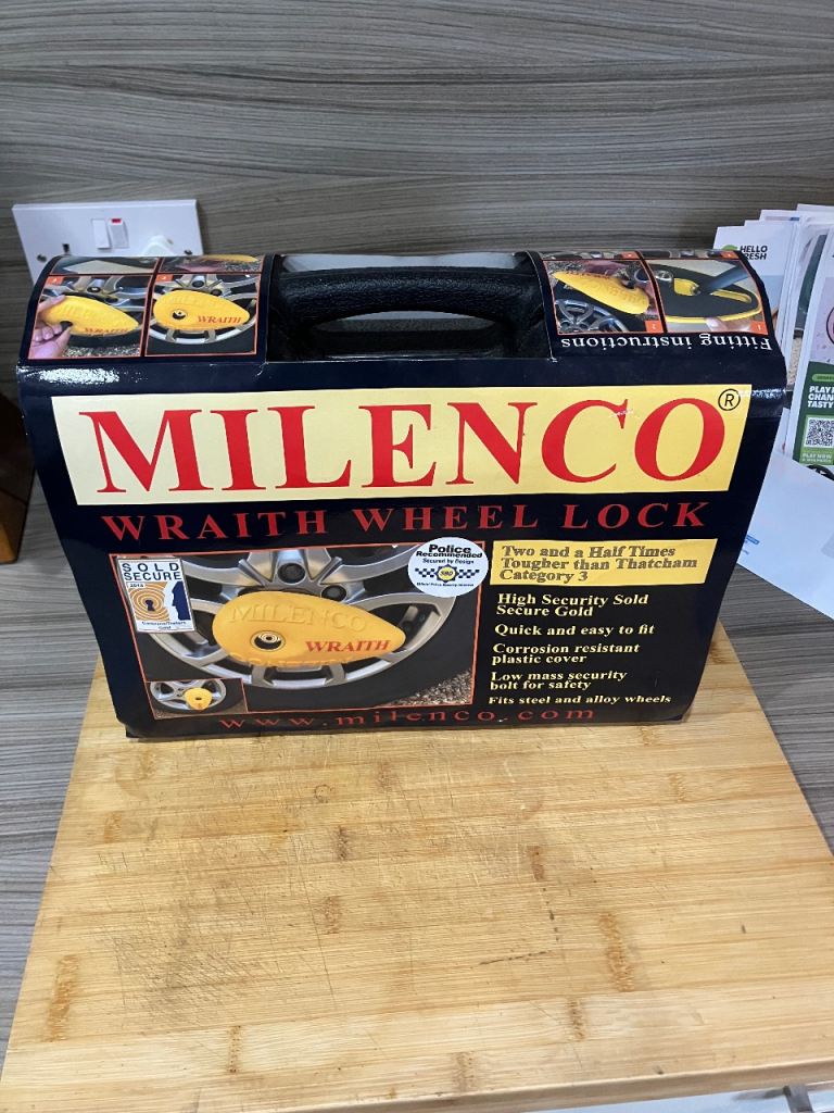 Milenco Wraith Caravan Wheel Lock Clamp 