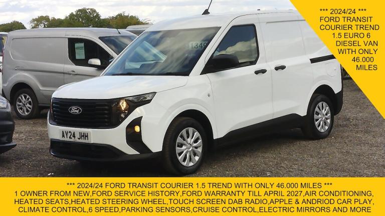 2024 Ford Transit Courier TREND 1.5 DIESEL ONLY 46.000 MILES,AIR CONDITIONING,CLIMATE CONTROL,HEA...