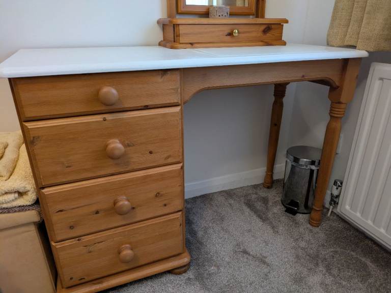 image for Pine Dressing Table and Cabinets 