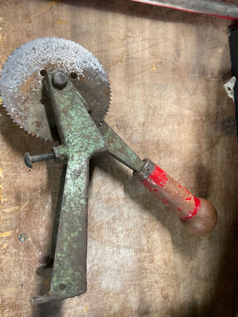 Retro carpenters flooring saw
