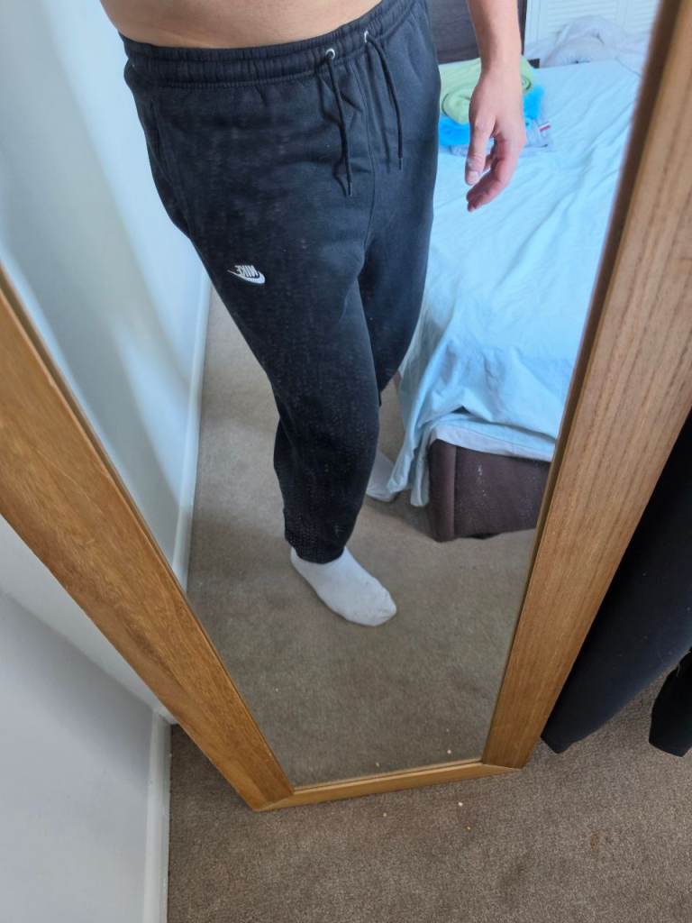 Nike Black Joggers with Drawstring Waist – Good Condition