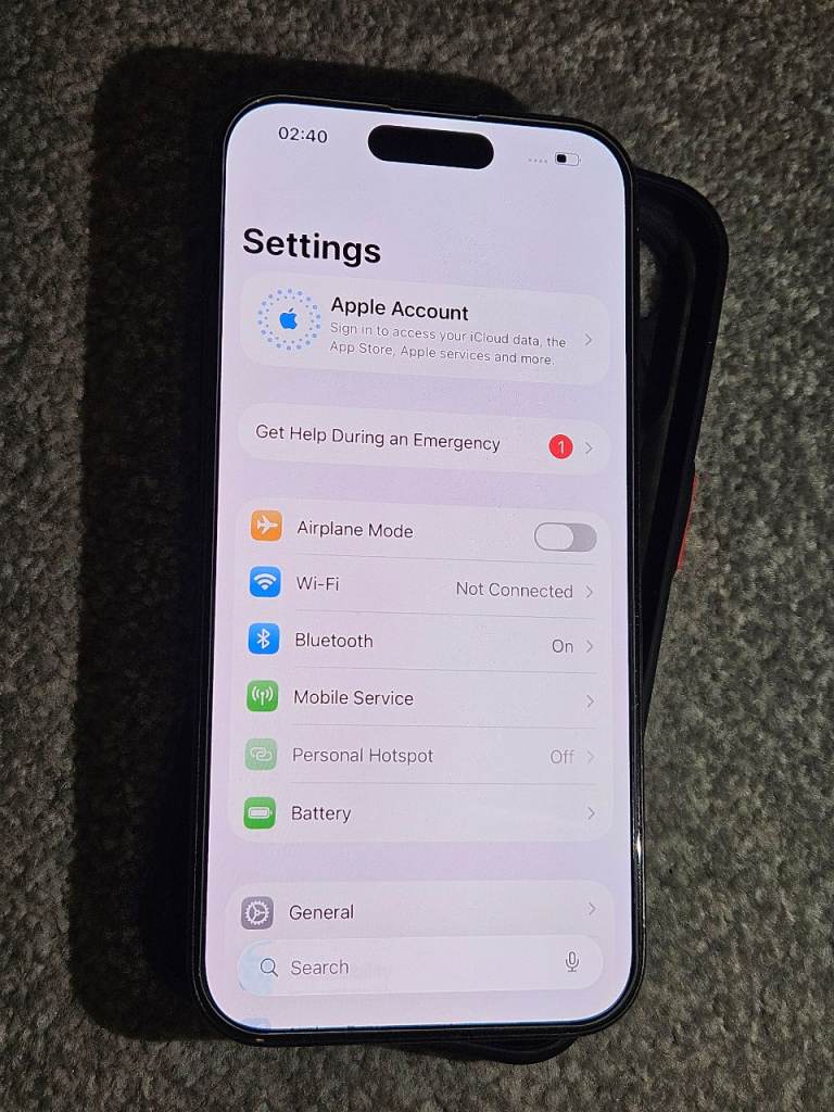Iphone 15 pro black titanium 128gb 