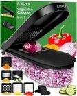Vegetable Chopper Mandoline Slicer 6-in-1 Kitchen Tool – Black