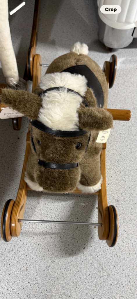 Wooden rocking Horse Ride-On Toy – Like New Condition