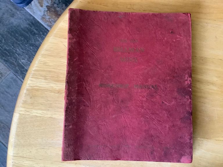 Hillman Minx Workshop Manual