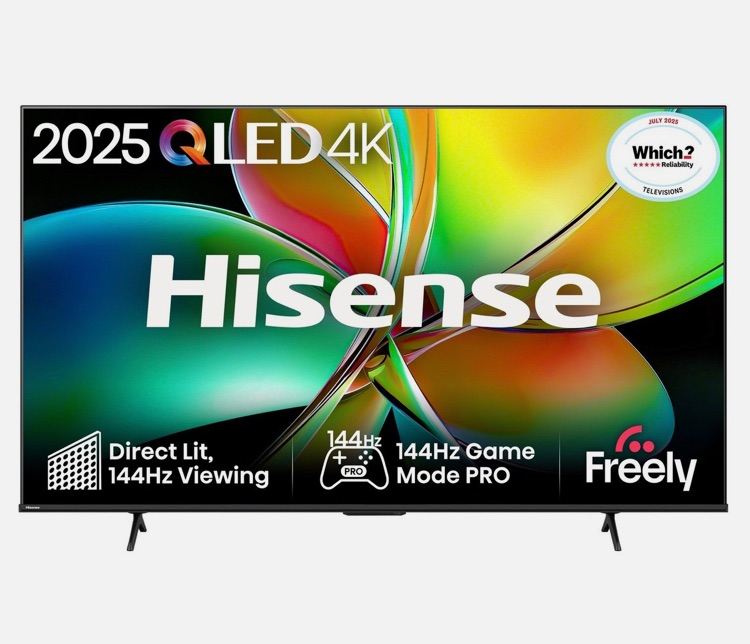 Brand New Hisense E7Q 55" 4K Ultra HD QLED Smart TV - 55E78QTUK