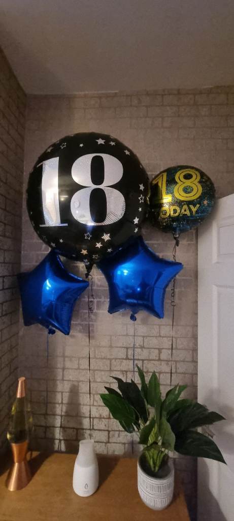 FREE boys 18th birthday balloons 