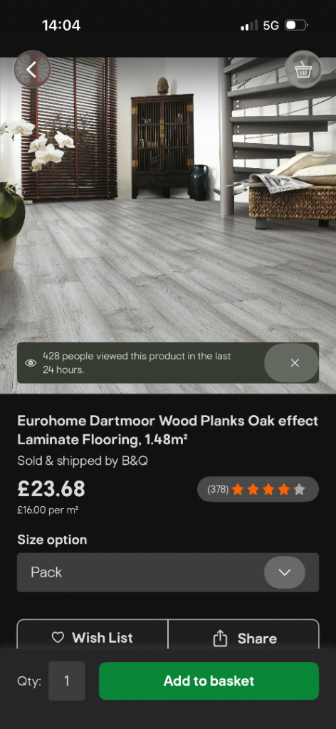 Brand new laminate flooring 