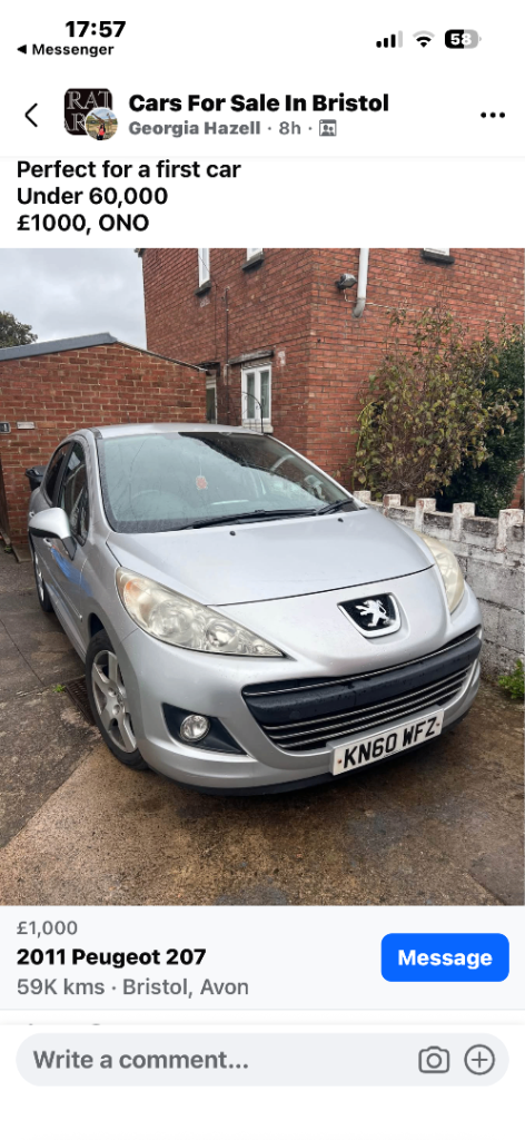 Peugeot, 207, Hatchback, 2010, Manual, 1560 (cc), 5 doors
