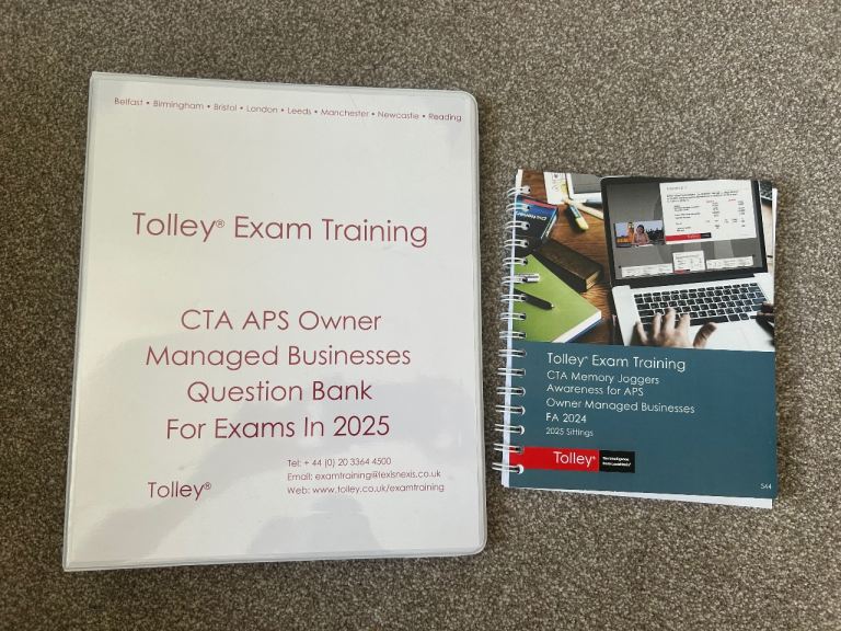 Tolley Exam Training materials for CTA APS Owner Managed Businesses