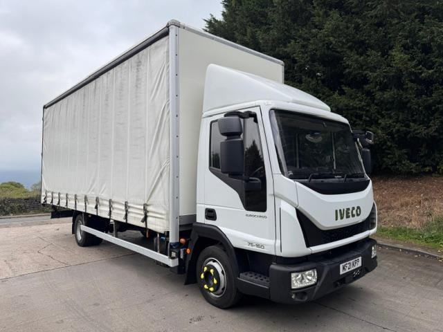 2021 21 Iveco Eurocargo 75-160 Euro 6 23ft curtain sider auto air con