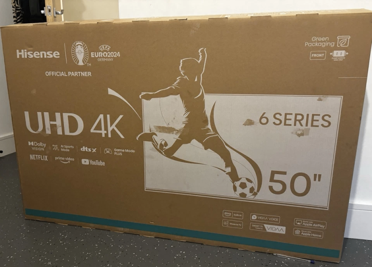 Ex display like new in the box 50 inch slim 2024-2025 Hisense 4 k uhd smart tv
