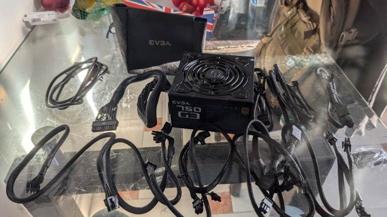 EVGA 750 G3 Power Supply Unit with Cables – Good Condition