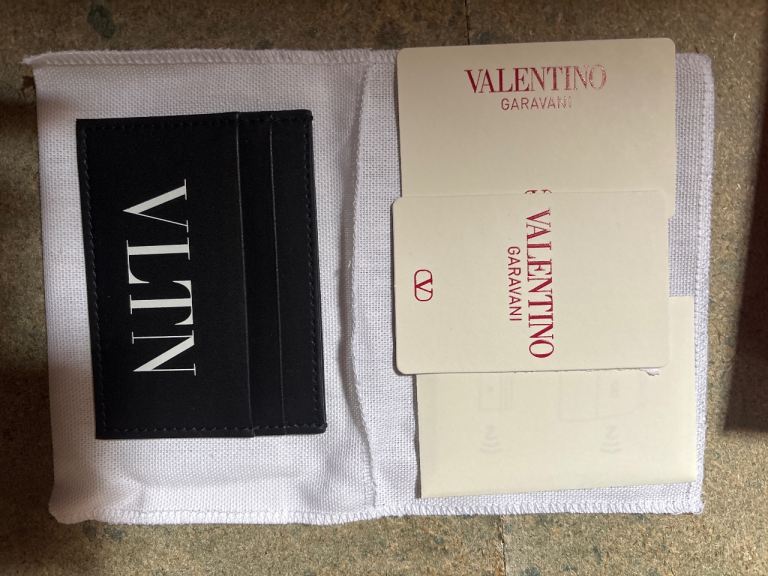 Valentino Garavani VLTN Card Holder - Black & White, Brand New