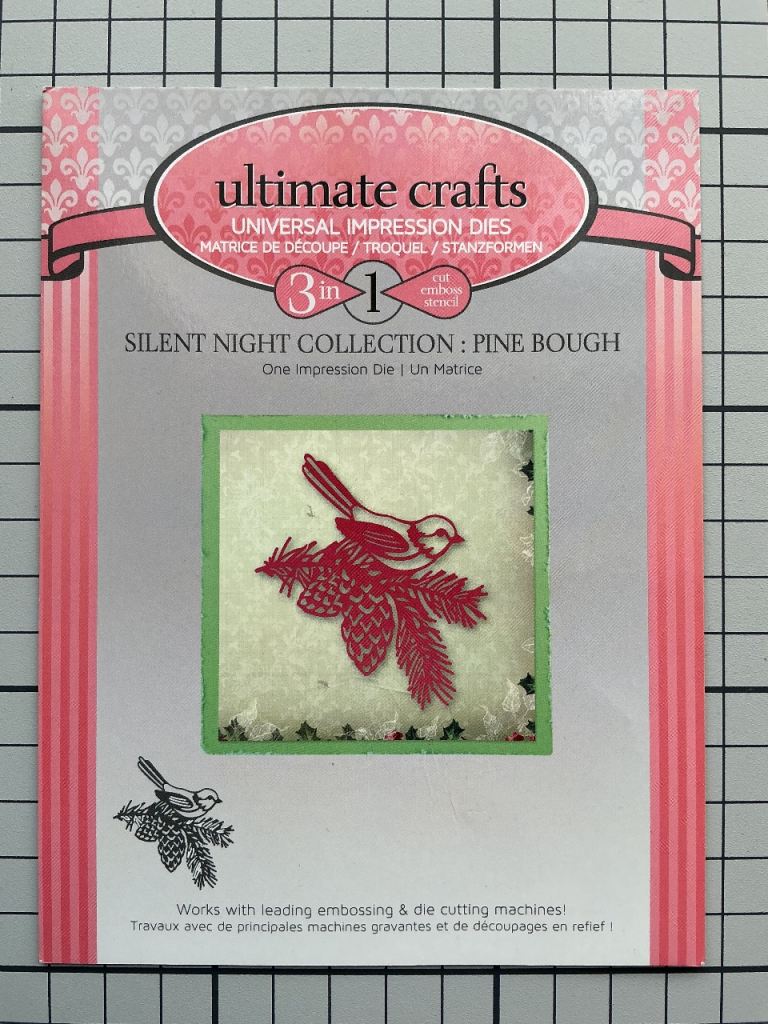 Ultimate Crafts Silent Night Collection – Pine Bough Impression Die, NEW
