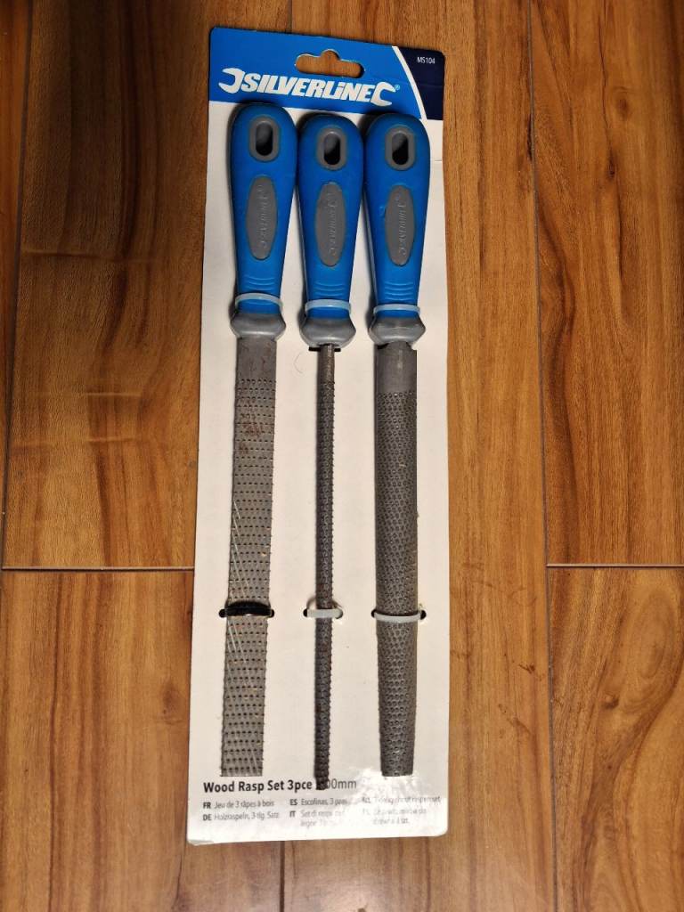 Silverline Wood Rasp Set 3pcs – like New