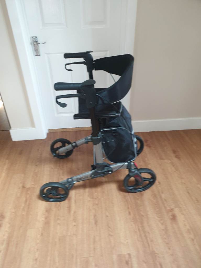 Mobility Walker - Elite Care EC Swift Easy Folding Compact lightweight Rollator with seat and bag