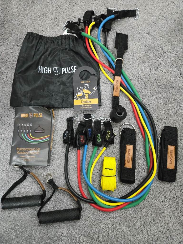 Brand new set of resistance bands exercise keep fit 