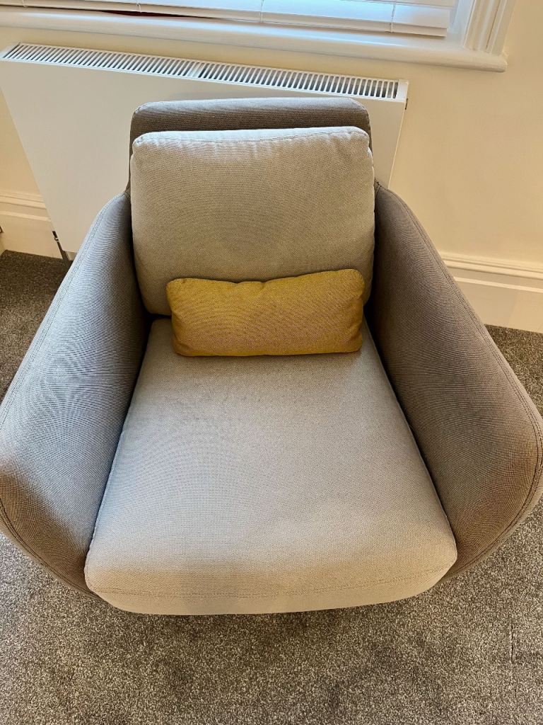 Habitat Ella armchair with footrest