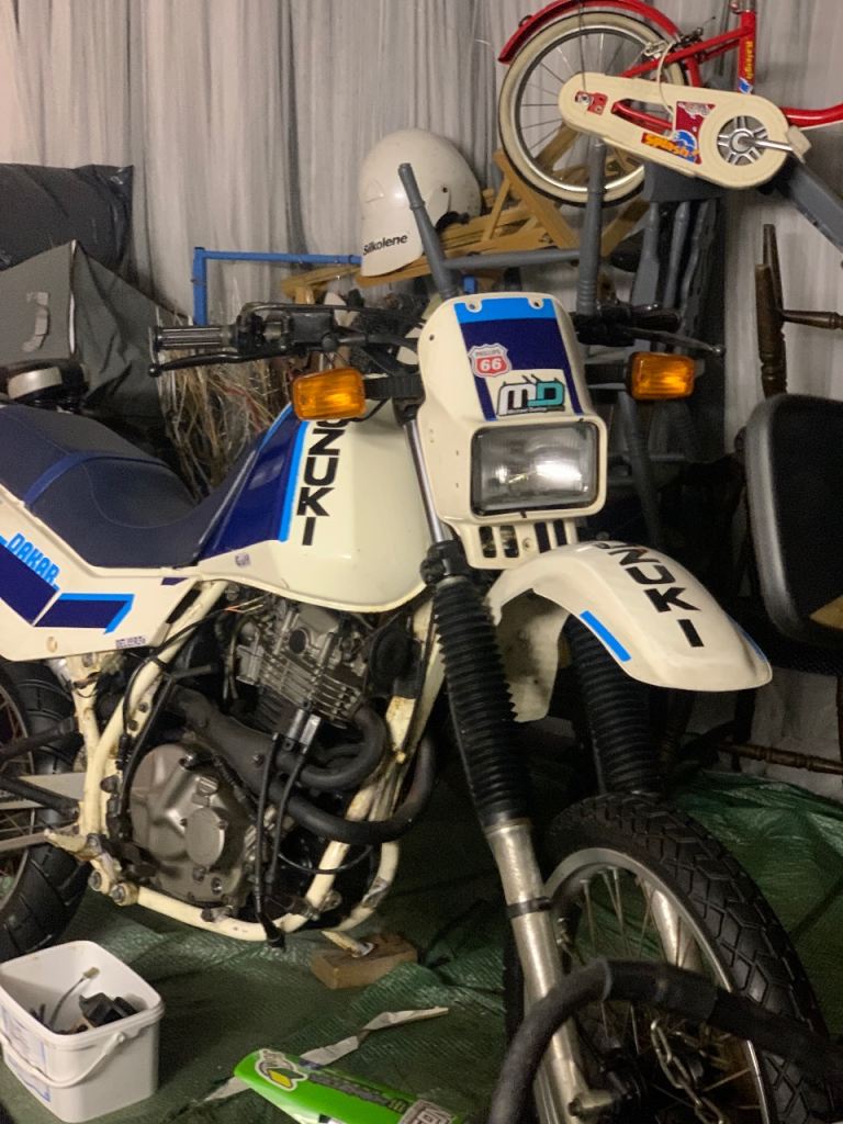1986 Suzuki DR 600 Paris Dakar. May px.  See Ad. Newtownards