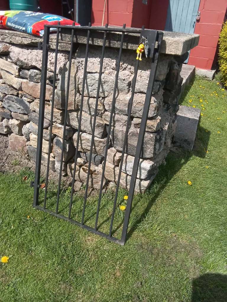 black metal heavy duty garden gate