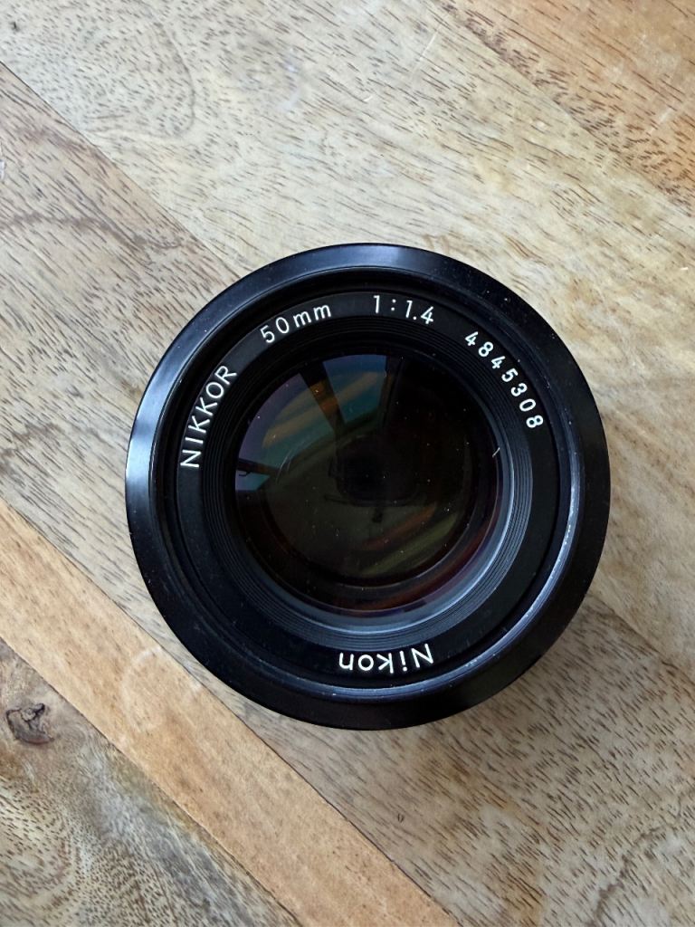 Nikon Nikkor 50mm 1.4 manual lens