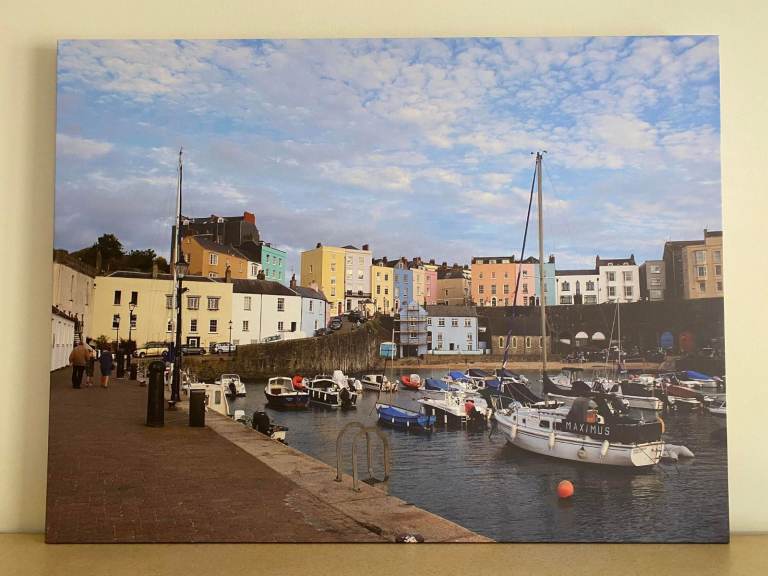 Brand New Tenby Harbour Pembrokeshire Wales – Canvas Print (30 x 40 Inches)