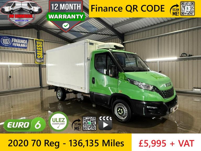 2020 70 Reg Iveco Daily 2.3 35S14 Fridge Freezer 8 Speed Hi-Matic Auto + VAT