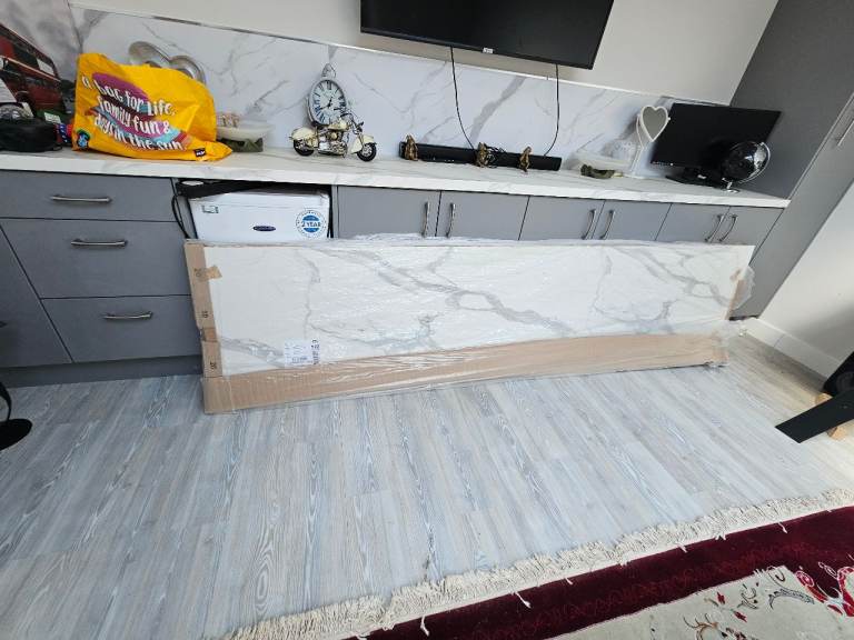 Nobilia Marble Effect Worktop - Unused, 2.8m Length