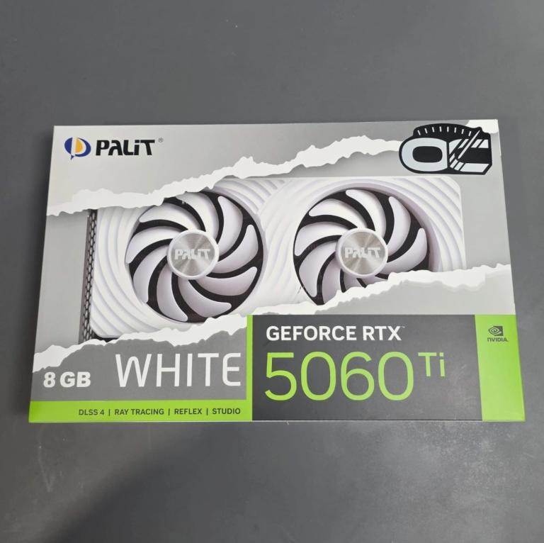 Palit GeForce RTX 5060 Ti White OC 8GB GDDR7 Graphics Card