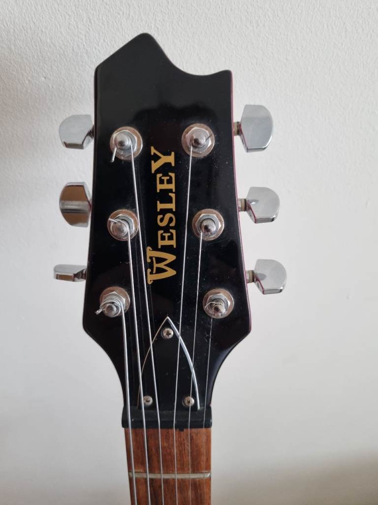 Wesley Electric Guitar – Red, Good Condition