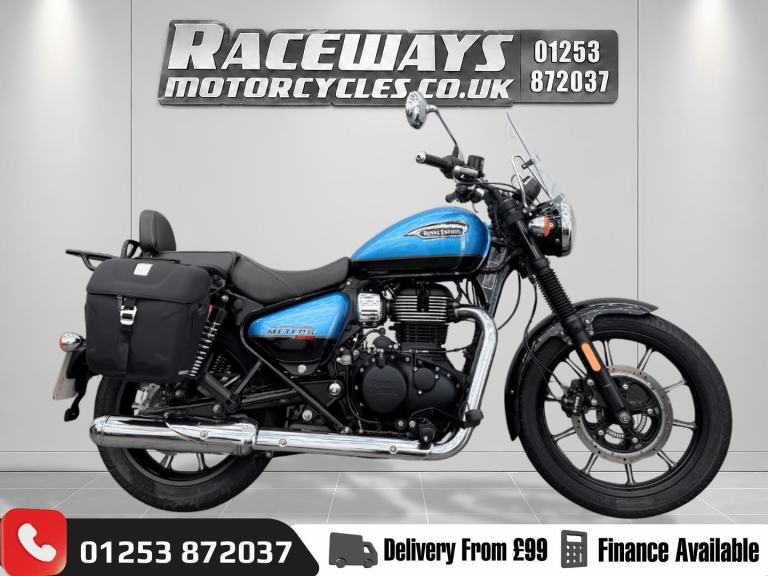 ROYAL ENFIELD METEOR 350 SUPERNOVA 2024 24 REG 4,087 MILES BLUE USED MOTORCYCLE 